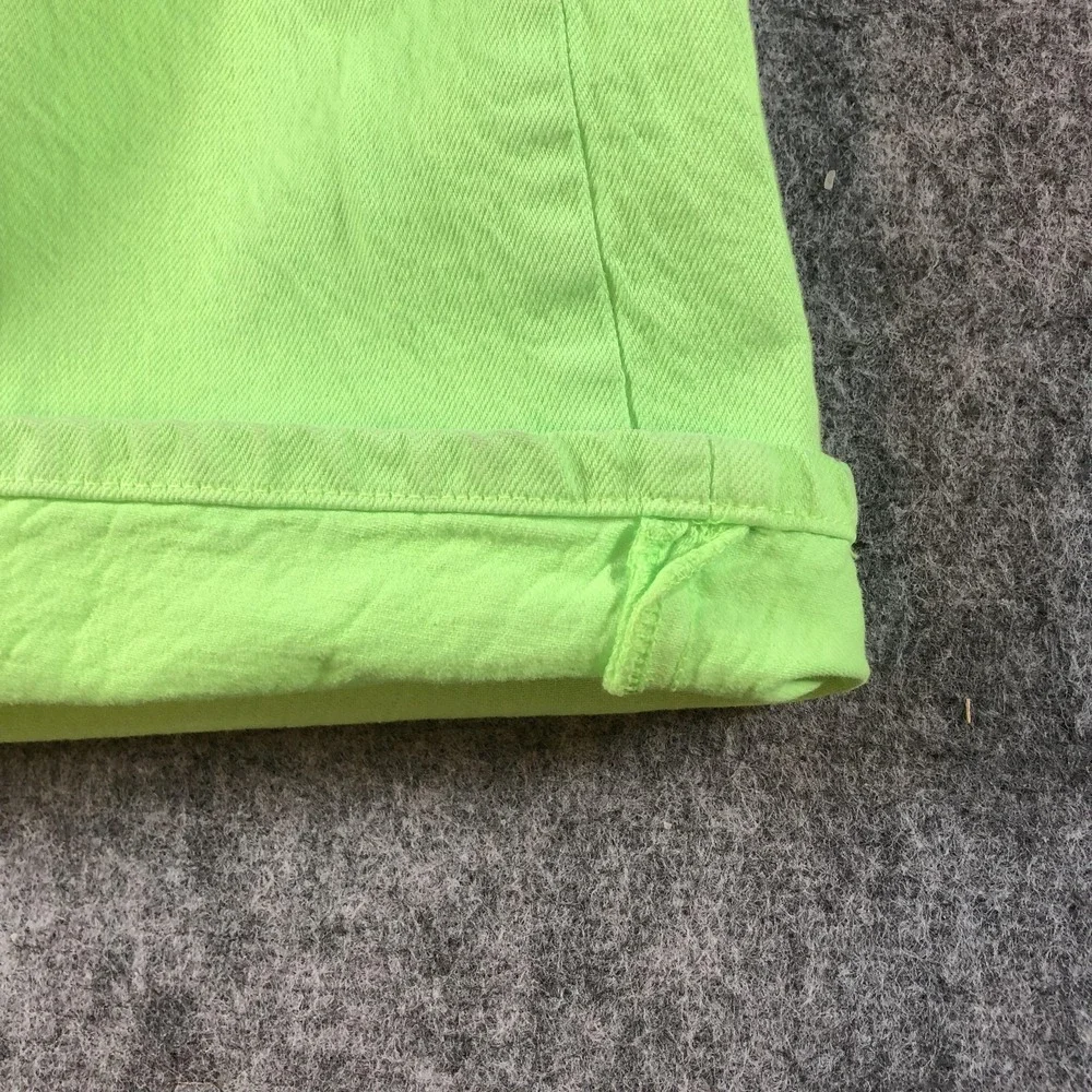 Zara Women's 8 Neon Green The Boogie Pant High Rise Wide Leg Jeans - Picture 8 of 10